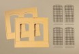 80603 Auhagen Brick walls with industrial windows yellow (2pc)